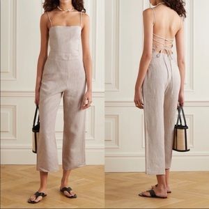Reformation Beige Jumpsuit